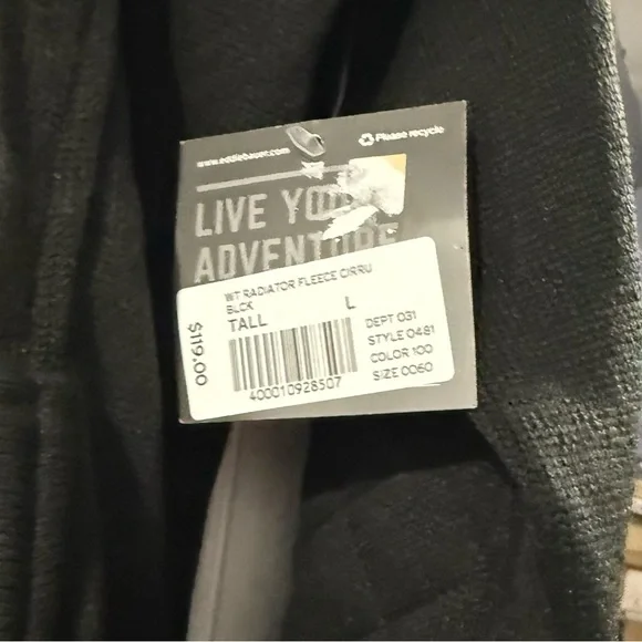 Eddie Bauer Radiator Fleece Black Hooded Jacket - Picture 3 of 5